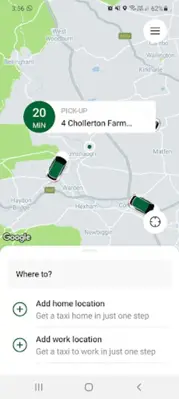 EcoCabs Taxis Hexham android App screenshot 1